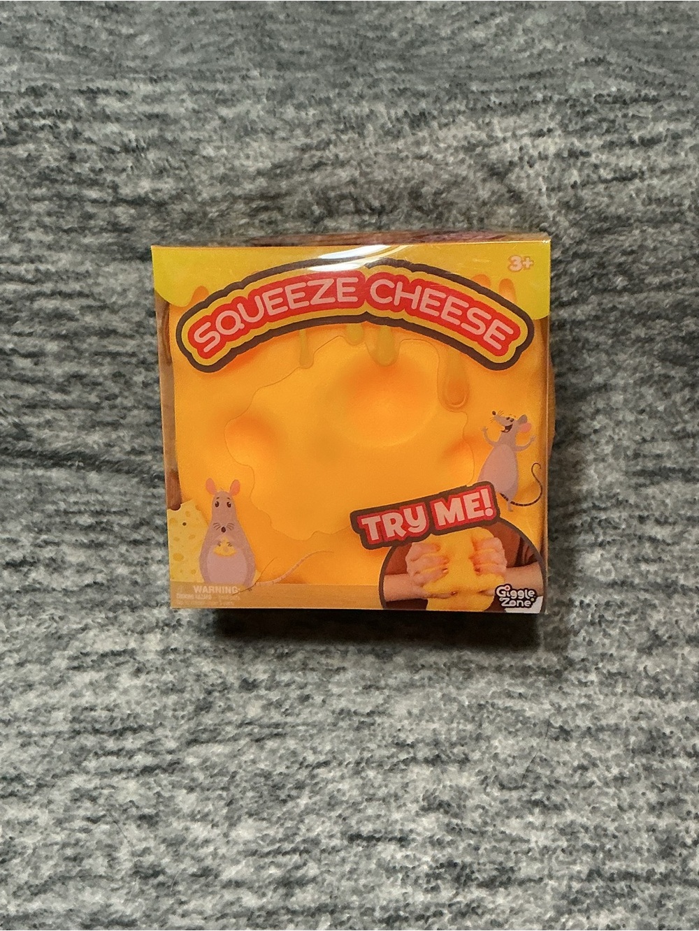 Squishy cheese Stress Toy - Bright Yellow